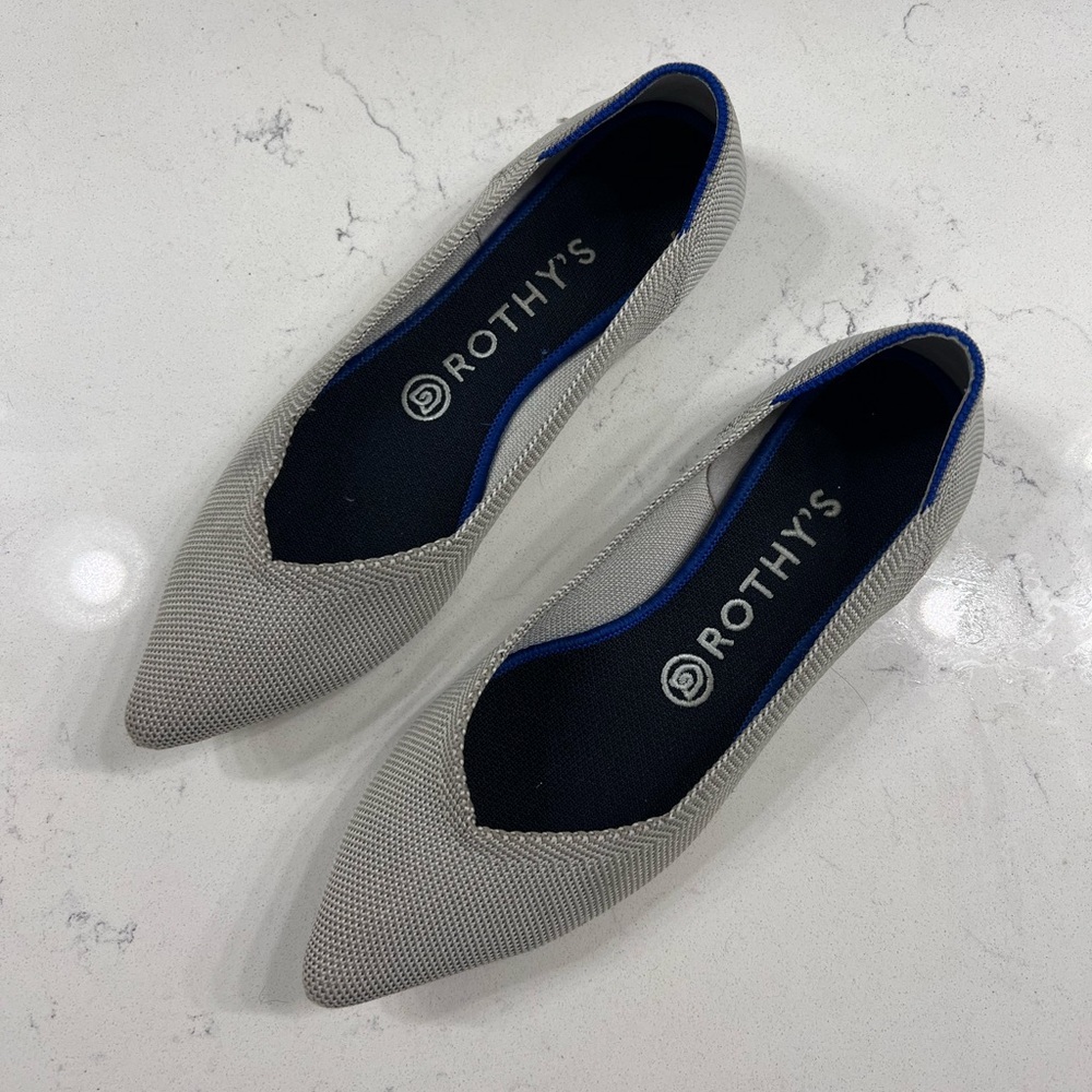Rothy’s The Point Flats in Flax Birdseye
